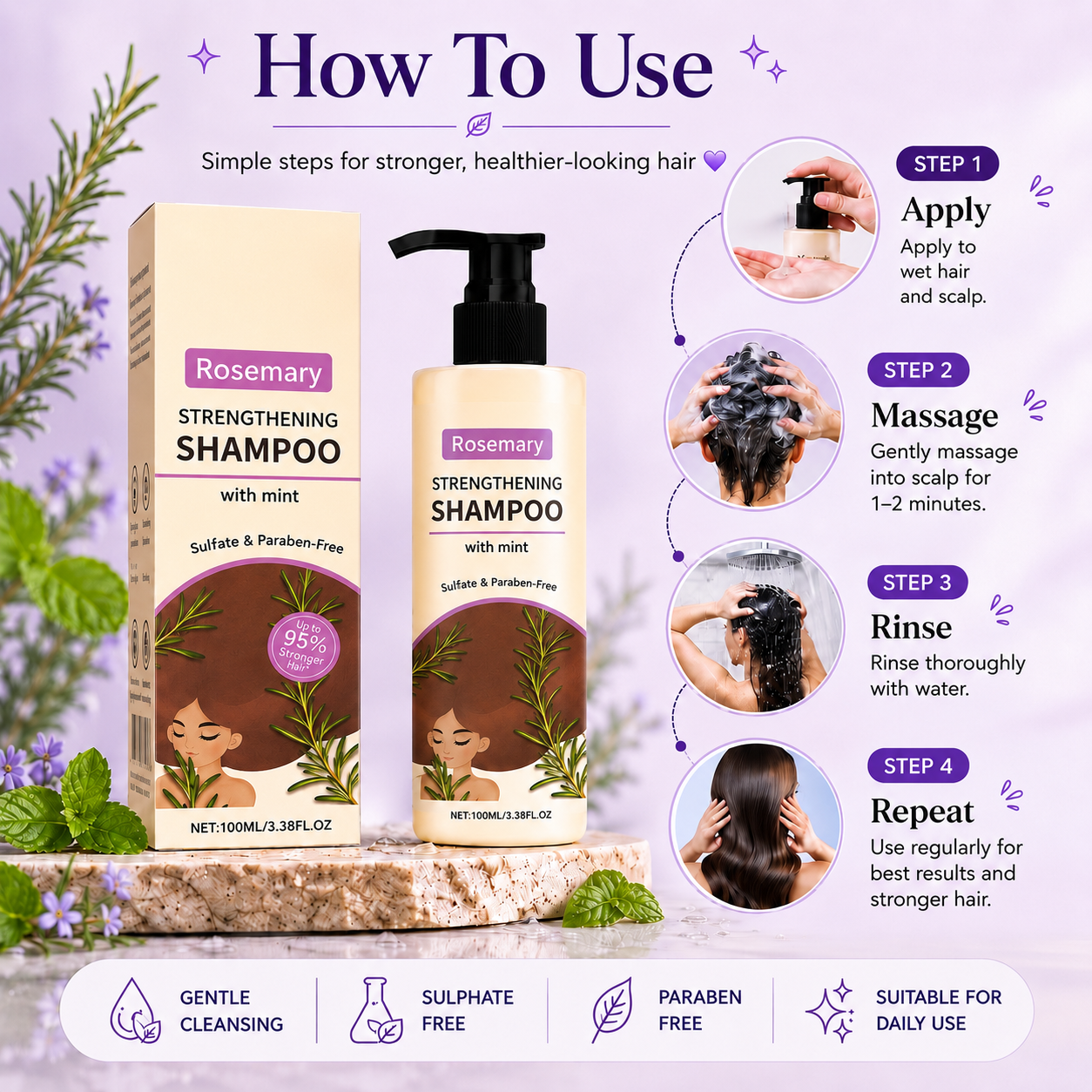 Rosemary Shampoo How to Use
